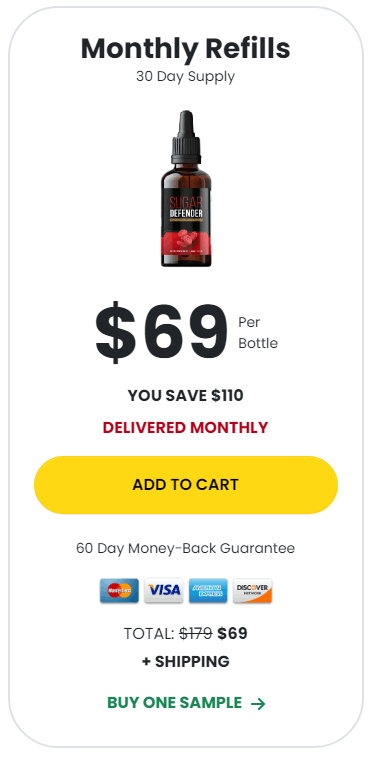 Sugar Defender Price