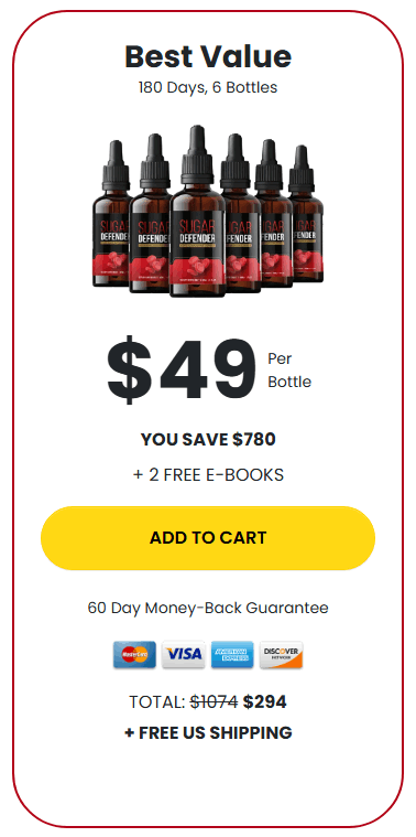 Sugar Defender Price